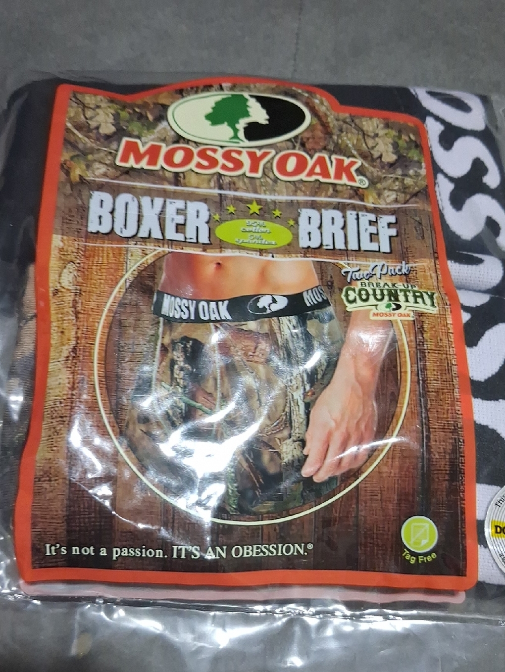 Mossy Oak Camo Boxer Briefs - Green, Brown, Black